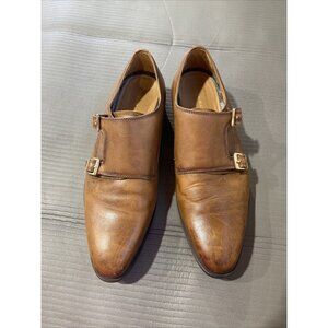 Zara Leather‎ monk strap shoes Size 41 Brown 2452/302/105 531 255/95